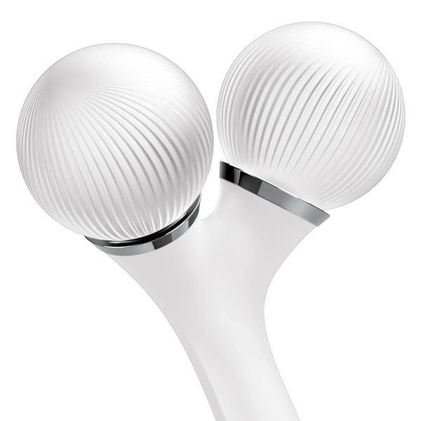 Електронний ультразвуковий ролик для обличчя та тіла GESKE Sonic Facial & Body Roller 4 в 1, white HB0039