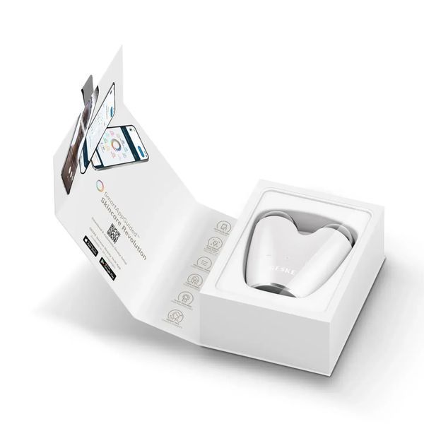 Мікрострумовий підтягувач шкіри обличчя GESKE MicroCurrent Face-Lifter 6 в 1, white HB0139