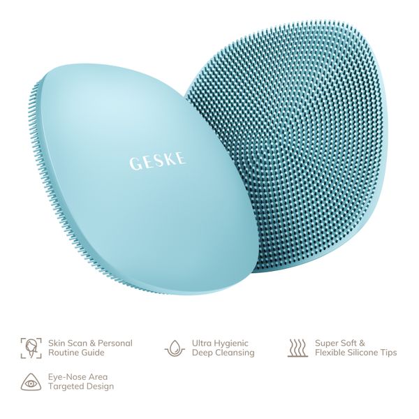 Щітка для обличчя GESKE Facial Brush 4 в 1, turquoise HB0048 фото