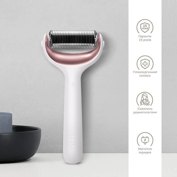 Электронный роллер для лица и тела с микроиглами GESKE MicroNeedle Face & Body Roller 8 в 1, starlight HB0198