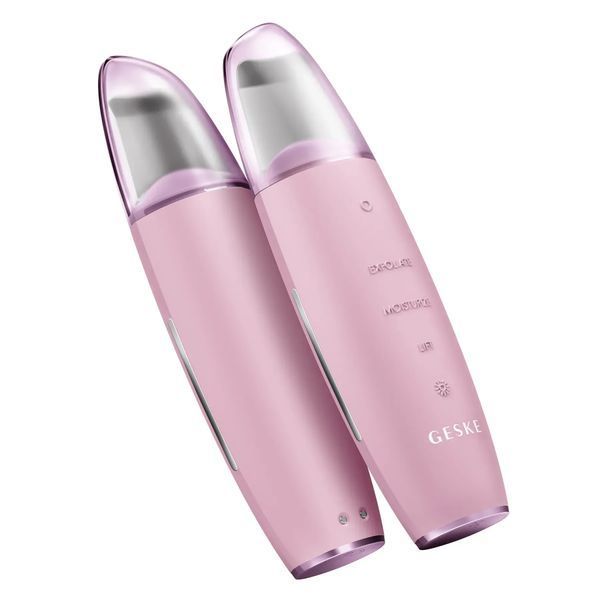 Мікрострумовий скрабер для шкіри та усунення чорних точок GESKE MicroCurrent Skin Scrubber & Blackhead Remover 9 в 1, pink HB0148