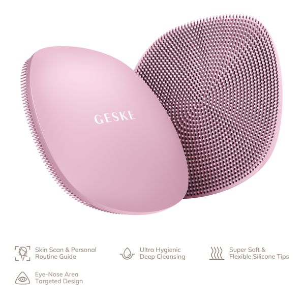 Щітка для обличчя GESKE Facial Brush 4 в 1, pink HB0049 фото