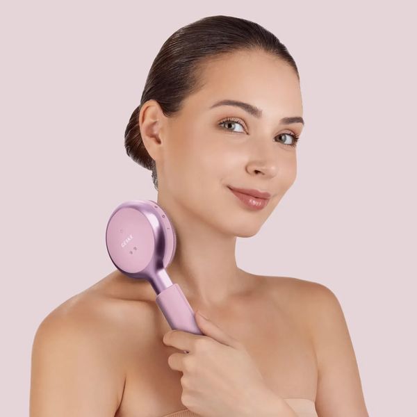 Звукова світлодіодна щітка для всього тіла GESKE Sonic LED Full-Body Brush & Intensive Exfoliator 9 в 1, pink HB0390