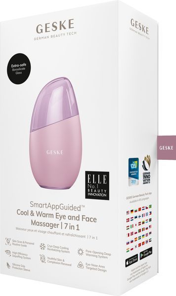Массажер для лица GESKE Cool & Warm Eye and Face Massager 7 в 1 pink HB0291