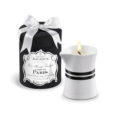 Масажна свічка Petits Joujoux - Paris - Vanilla and Sandalwood (190 г) розкішна упаковка SO3140 фото