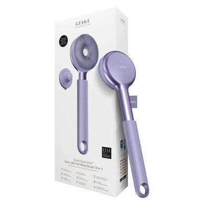 Звукова світлодіодна щітка для всього тіла GESKE Sonic LED Full-Body Brush & Intensive Exfoliator 9 в 1, purple HB0391