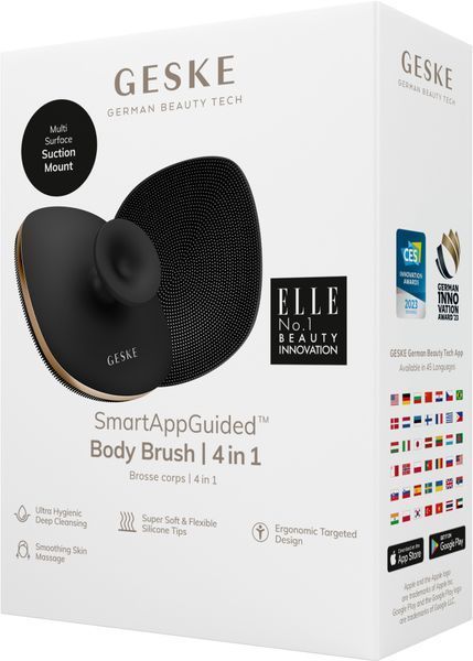 Щетка для тела GESKE Body Brush 4 в 1, gray HB0342