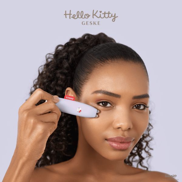 Мікрострумова ручка для підтяжки шкіри обличчя GESKE MicroCurrent Face-Lift Pen 6 в 1 by Hello Kitty, purple HB0250