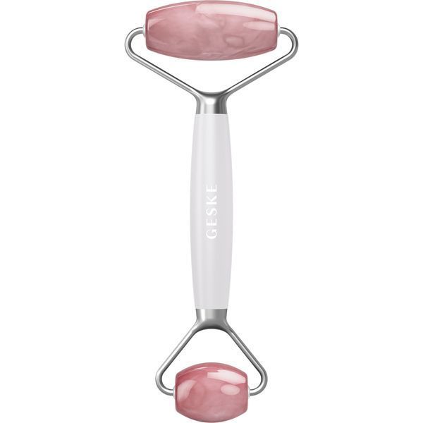 Роллер-массажер для лица и тела с розовым кварцем GESKE&nbsp;SmartAppGuided&nbsp;Rose&nbsp;Quartz&nbsp;Face&nbsp;&&nbsp;Body&nbsp;Roller&nbsp;5in1&nbsp;starlight HB0656