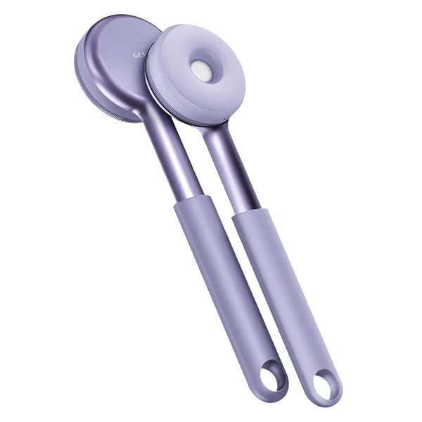 Звуковая светодиодная щетка для всего тела GESKE Sonic LED Full-Body Brush & Intensive Exfoliator 9 в 1, purple HB0391