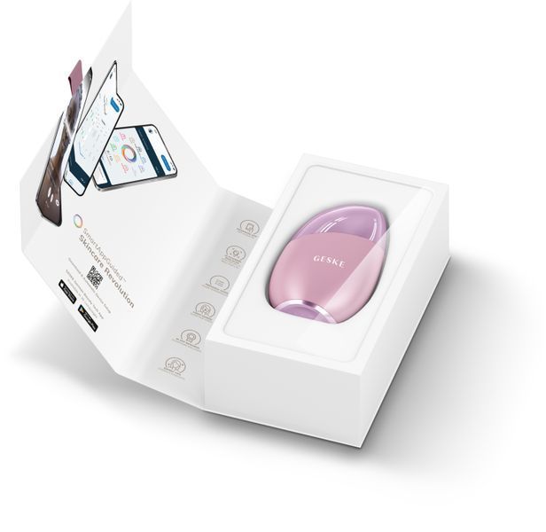 Массажер для лица GESKE Cool & Warm Eye and Face Massager 7 в 1 pink HB0291