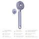Звуковая светодиодная щетка для всего тела GESKE Sonic LED Full-Body Brush & Intensive Exfoliator 9 в 1, purple HB0391 фото 2