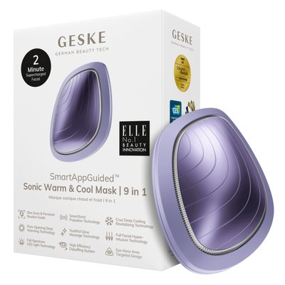 Ультразвукова маска тепло та холод GESKE Sonic Warm & Cool Mask 9 в 1, purple HB0101 фото