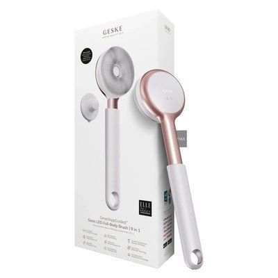 Звукова світлодіодна щітка для всього тіла GESKE Sonic LED Full-Body Brush & Intensive Exfoliator 9 в 1, starlight HB0392