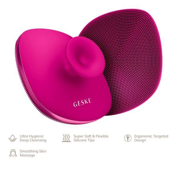 Щітка для тіла GESKE Body Brush 4 в 1, magenta HB0344