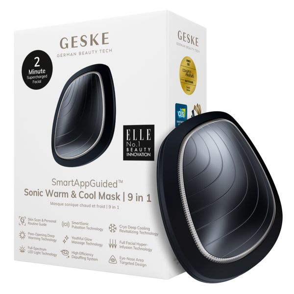 Ультразвукова маска тепло та холод GESKE Sonic Warm & Cool Mask 9 в 1, black HB0102 фото