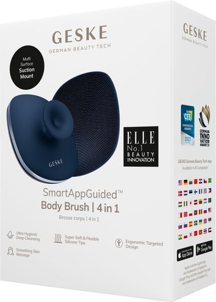 Щітка для тіла GESKE Body Brush 4 в 1, midnight HB0345