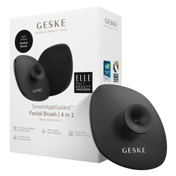 Щітка для обличчя GESKE Facial Brush 4 в 1 з тримачем, gray HB0053 фото