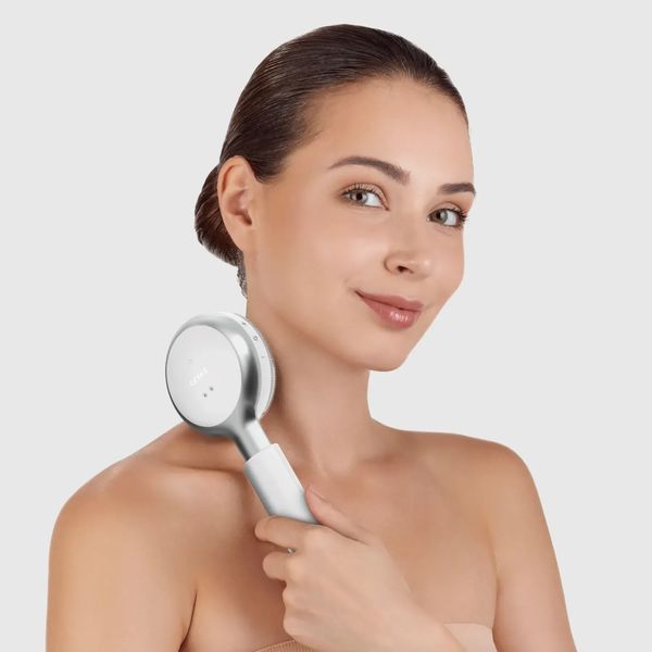 Звукова світлодіодна щітка для всього тіла GESKE Sonic LED Full-Body Brush & Intensive Exfoliator 9 в 1, white HB0394