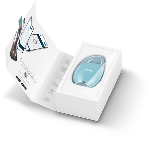 Масажер для обличчя GESKE Cool & Warm Eye and Face Massager 7 в 1 turquoise HB0294
