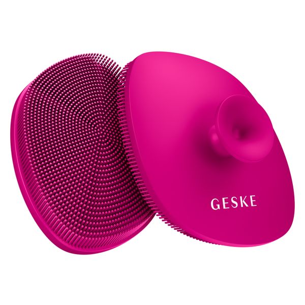 Щітка для обличчя GESKE Facial Brush 4 в 1 з тримачем, magenta HB0054 фото