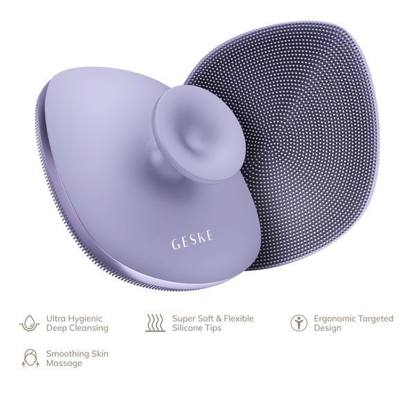 Щітка для тіла GESKE Body Brush 4 в 1, purple HB0347