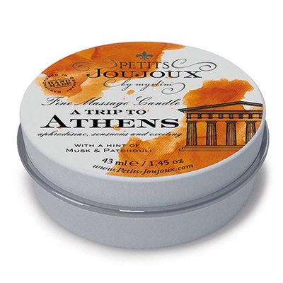 Масажна свічка Petits Joujoux - Athens - Musk and Patchouli (43 мл) з афродизіаками SO3169 фото