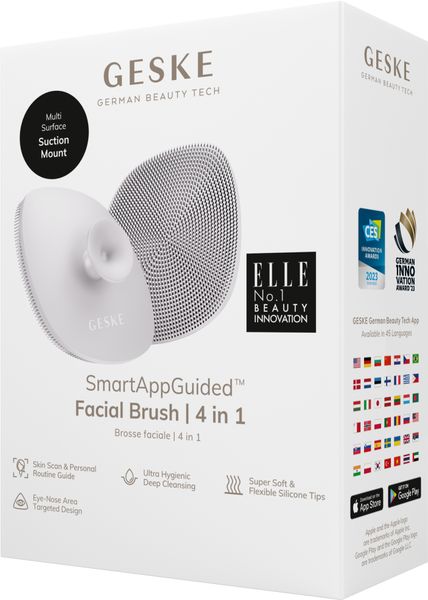 Щітка для обличчя GESKE Facial Brush 4 в 1 з тримачем, starlight HB0055 фото