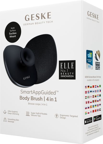 Щетка для тела GESKE Body Brush 4 в 1, black HB0341