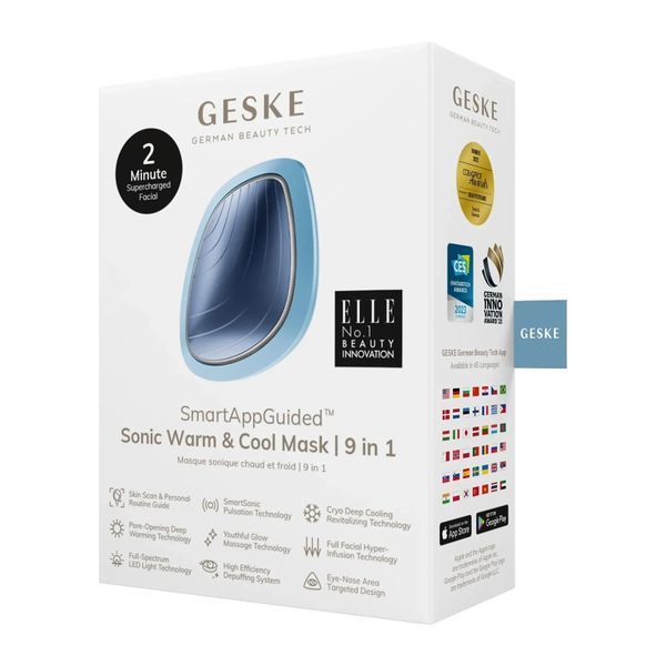 Ультразвукова маска тепло та холод GESKE Sonic Warm & Cool Mask 9 в 1, aquamarine HB0105
