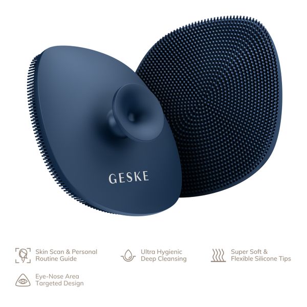 Щітка для обличчя GESKE Facial Brush 4 в 1 з тримачем, midnight HB0056 фото