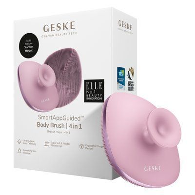 Щітка для тіла GESKE Body Brush 4 в 1, pink HB0346