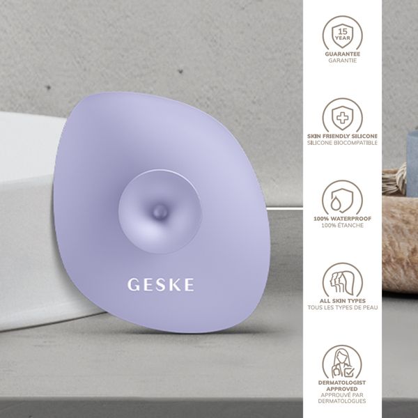 Щітка для обличчя GESKE Facial Brush 4 в 1 з тримачем, purple HB0057 фото