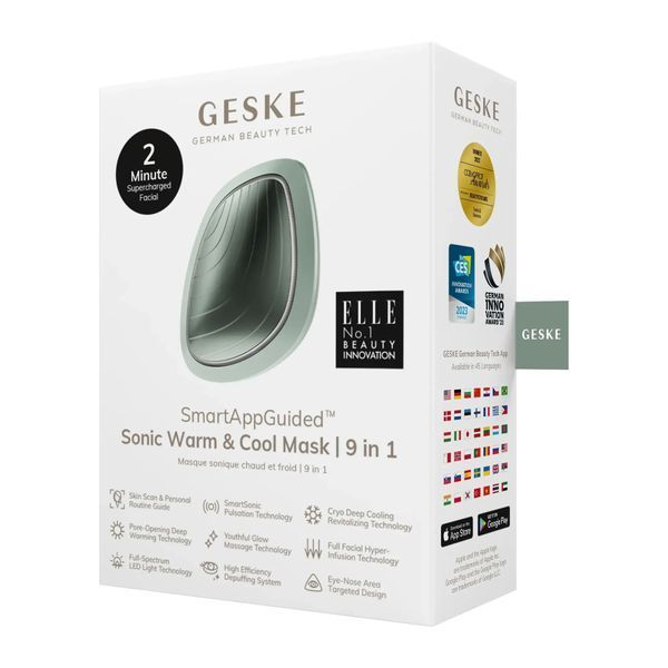 Ультразвуковая маска тепло и холод GESKE Sonic Warm & Cool Mask 9 в 1, green HB0107