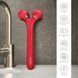 Электронный ультразвуковой ролик для лица GESKE Sonic Facial Roller 4 в 1, red HB0633 фото 3