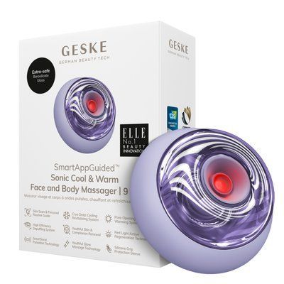 Масажер для обличчя та тіла GESKE Sonic Cool & Warm Face and Body Massager 9 в 1 purple HB0281