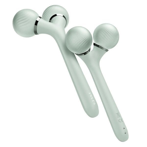 Електронний ультразвуковий ролик для обличчя та тіла GESKE Sonic Facial & Body Roller 4 в 1, green HB0040