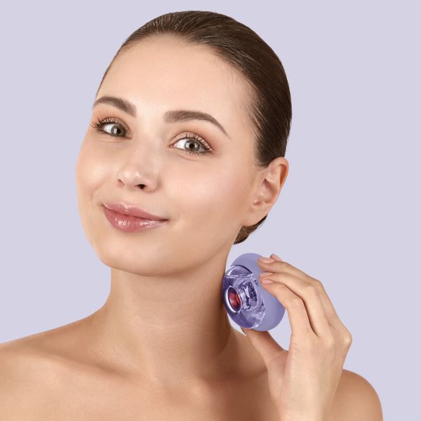 Массажер для лица и тела GESKE Sonic Cool & Warm Face and Body Massager 9 в 1 purple HB0281