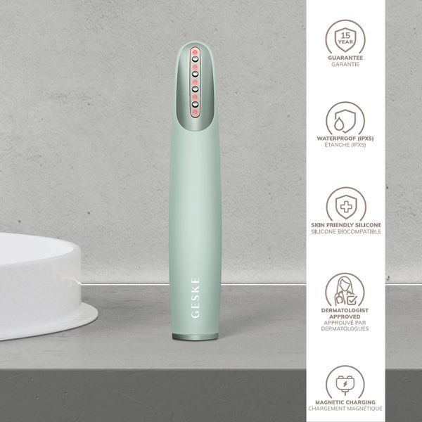 Устройство для укрепления и тонизирования кожи лица GESKE Skin Firming Wand 7 в 1, green HB0429