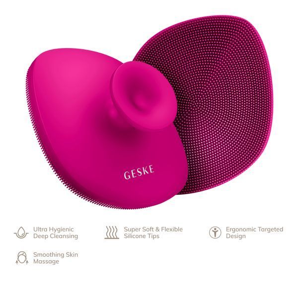 Щітка для тіла GESKE Body Brush 4 в 1, magenta HB0333