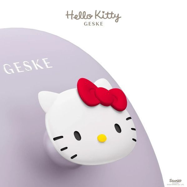 Щітка для обличчя GESKE Facial Brush 3 в 1 by Hello Kitty з тримачем, purple HB0240