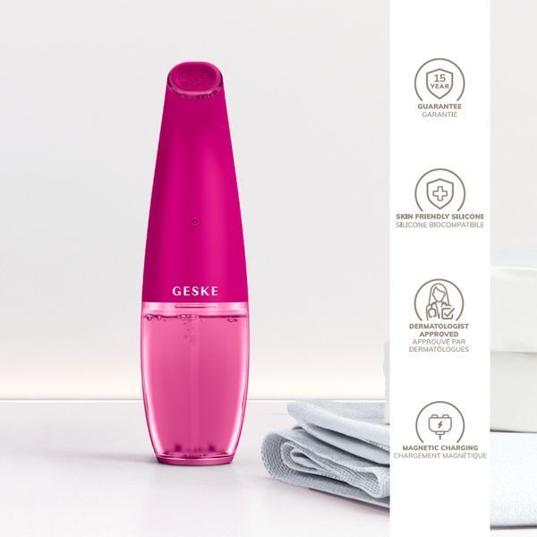 Очищуючий засіб для обличчя GESKE Aqua-Stream Face Cleanser 8 в 1, magenta HB0399