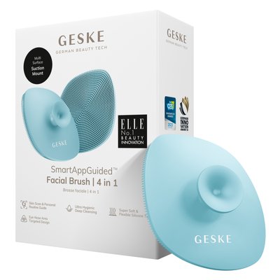 Щітка для обличчя GESKE Facial Brush 4 в 1 з тримачем, turquoise HB0059 фото