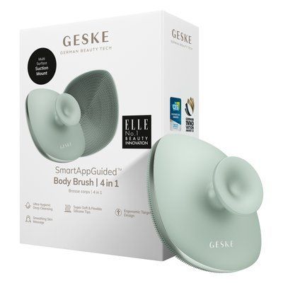 Щітка для тіла GESKE Body Brush 4 в 1, green HB0343