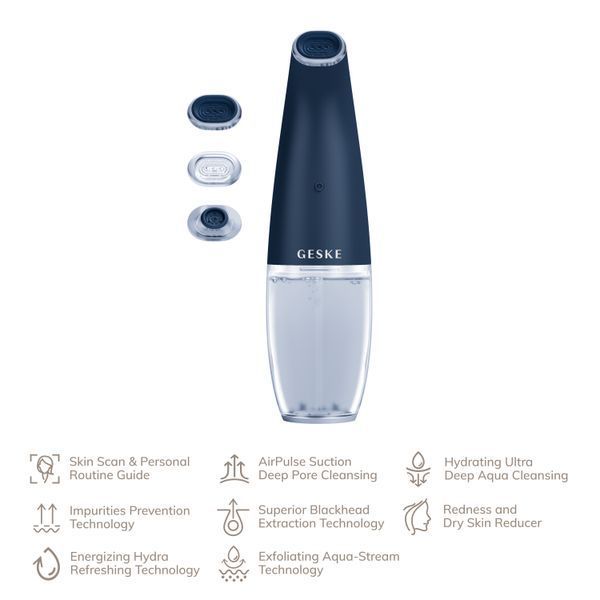 Очищуючий засіб для обличчя GESKE Aqua-Stream Face Cleanser 8 в 1, midnight HB0400