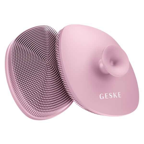 Щітка для обличчя GESKE Facial Brush 4 в 1 з тримачем, pink HB0060 фото