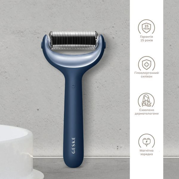 Ролер для голкової мезотерапії обличчя та тіла GESKE MicroNeedle Face & Body Roller 9 в 1, midnight HB0210