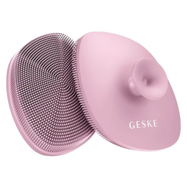 Щітка для обличчя GESKE Facial Brush 4 в 1 з тримачем, pink HB0060