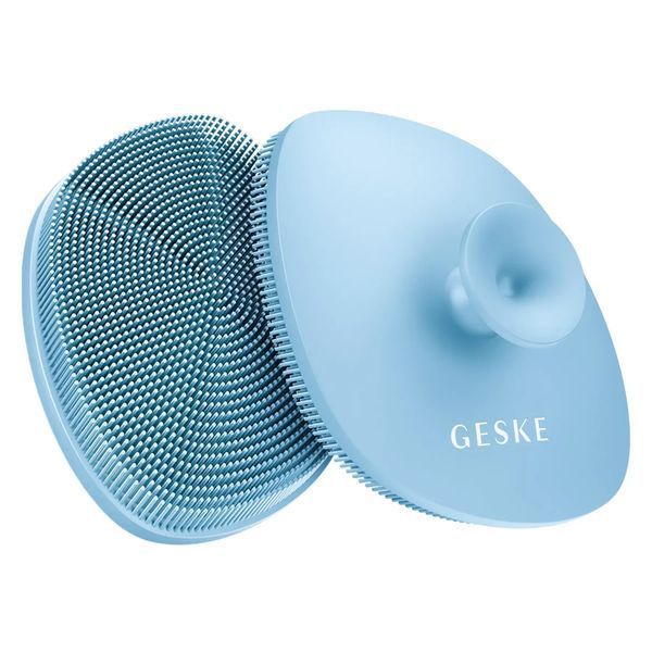 Щетка для лица GESKE Facial Brush 4 в 1 с держателем, aquamarine HB0061