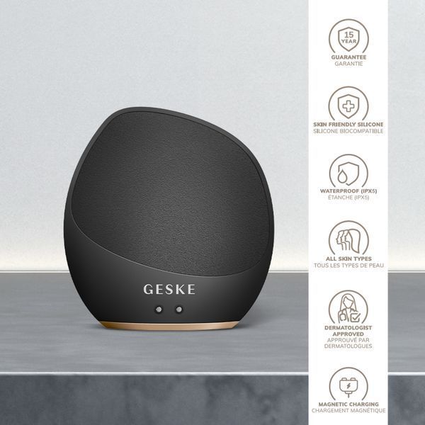 Ультразвуковая щетка для тела и интенсивный пилинг GESKE Sonic Body Brush & Intensive Exfoliator 7 в 1, gray HB0353